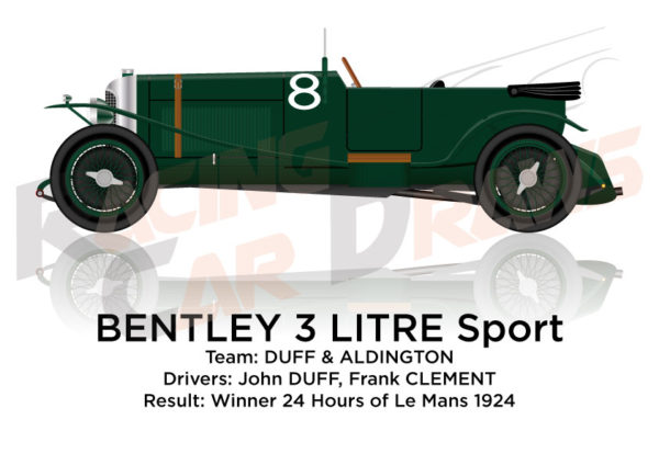 Bentley 3 LItre n.8 Winner 24 Hours of Le Mans 1924