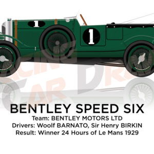 Bentley Speed Six n.1 winner 24 Hours of Le Mans 1929