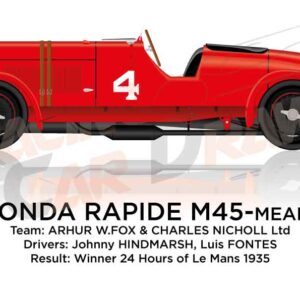 Lagonda Rapide M45 n.4 winner 24 Hours of Le Mans 1935