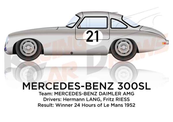 Mercedes-Benz 300 SL n.21 winner 24 Hours of Le Mans 1952