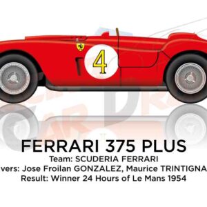 Ferrari 375 PLUS n.4 winner 24 Hours of Le Mans 1954