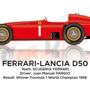 Ferrari - Lancia D50 winner Formula 1 World Champion 1956 with Fangio
