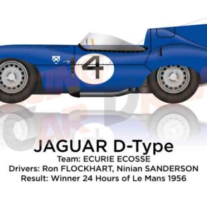 Jaguar D-Type n.4 winner 24 Hours of Le Mans 1956