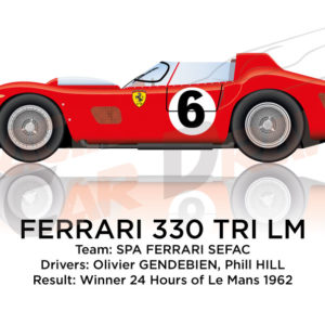 Ferrari 330 TRI/LM n.6 winner 24 Hours of Le Mans 1962