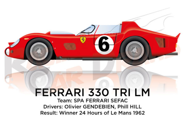 Ferrari 330 TRI/LM n.6 winner 24 Hours of Le Mans 1962