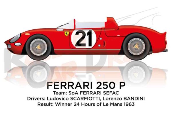 Ferrari 250 P n.21 winner 24 Hours of Le Mans 1963