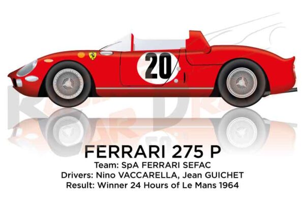 Ferrari 275 P n.20 winner 24 Hours of Le Mans 1964
