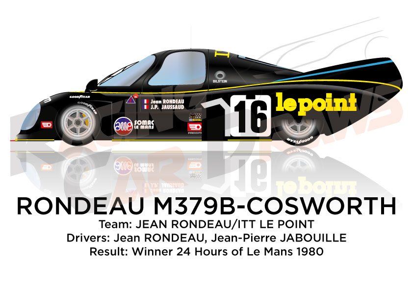 Rondeau m379 cosworth winner 24h le mans 1980 Rondeau Jaussaud 1:43 Spark 43lm80 