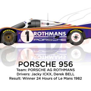 Porsche 956 n.1 winner 24 Hours of Le Mans 1982