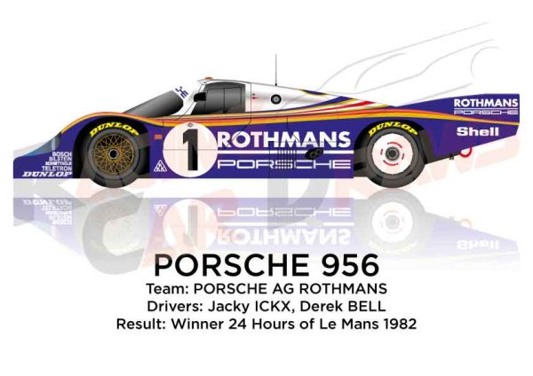 Porsche 956 n.1 winner 24 Hours of Le Mans 1982