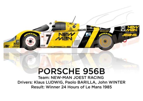 Porsche 956B n.7 winner 24 Hours of Le Mans 1985