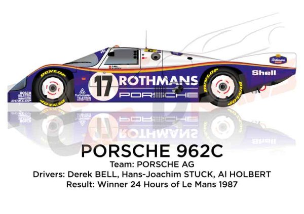 Porsche 962C n.17 winner 24 Hours of Le Mans 1987
