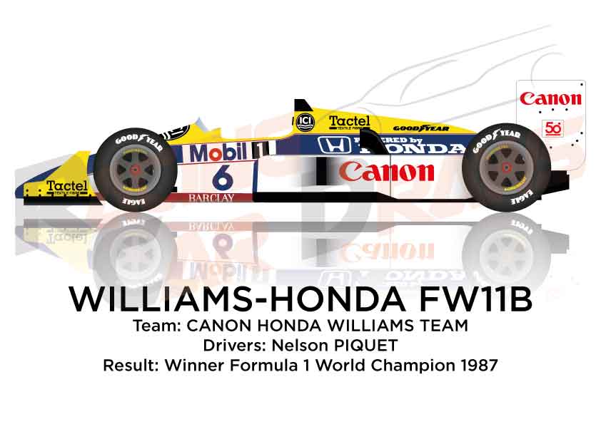 F-1 WILLIAMS HONDA 1987 winner ステッカー