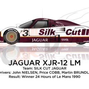 Jaguar XJR-12 n.3 winner 24 Hours of Le Mans 1990