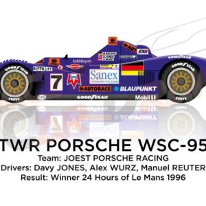 TWR-Porsche WSC-95 n.7 Winner 24 Hours of Le Mans 1996