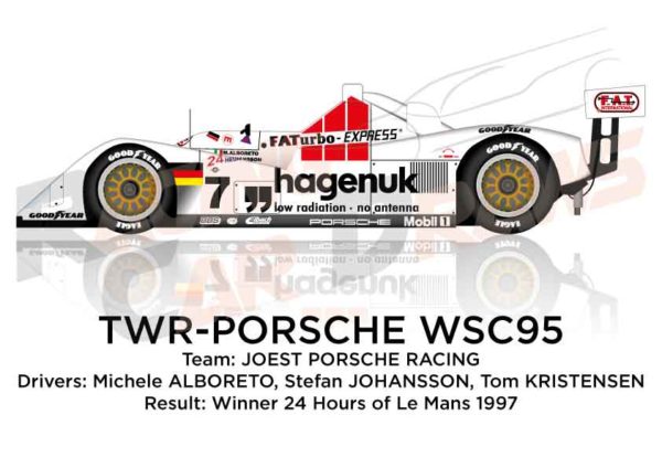 TWR Porsche WSC-95 n.7 Winner 24 Hours of Le Mans 1997