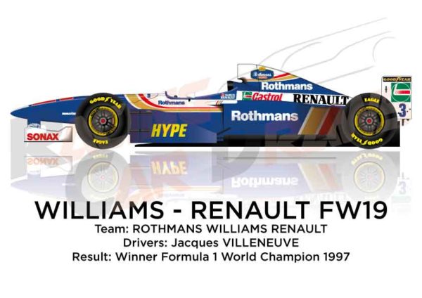 Image Williams - Renault FW19 n.3 winner Formula 1 World Champion 1997