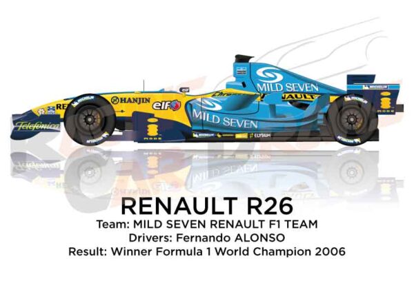 Renault R26 n.1 winner Formula 1 World Champion 2006 with Alonso