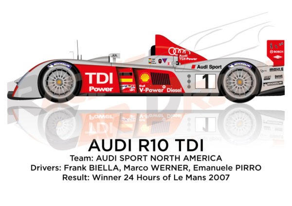 Audi R10 TDI n.1 Winner 24 Hours of Le Mans 2007