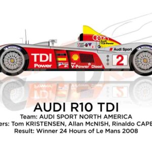 Audi R10 TDI n.2 winner 24 Hours of Le Mans 2008