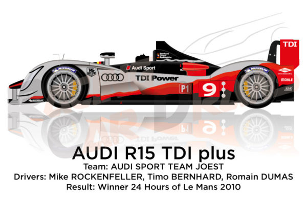 Audi R15 TDI Plus n.9 Winner 24 Hours of Le Mans 2010