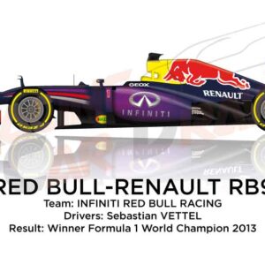 Red Bull - Renault RB9 n.1 winner Formula 1 World Champion 2013