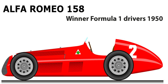 Alfa Romeo 158 Formula 1 World Champion 1950 With Giuseppe Farina