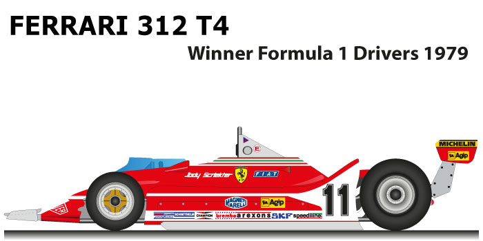 Ferrari 312-T4 Formula One F1 Driver Villeneuve & Scheckter Aurora AFX EUC 