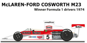 McLaren - Ford Coswoth M23 n.5 winner Formula 1 World Champion 1974