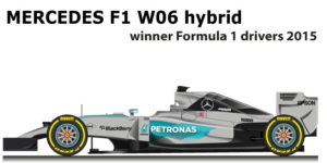 Mercedes F1 W06 Hybrid n.44 winner Formula 1 World Champion 2015
