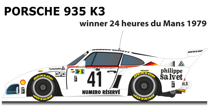 Porsche 935 K3 n.41 winner 24 Hours of Le Mans 1979