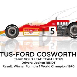 Lotus - Ford Cosworth 72 winner Formula 1 Champion 1970 Jochen Rindt
