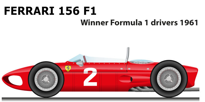 Ferrari 156 F1 winner Formula 1 world champion 1961