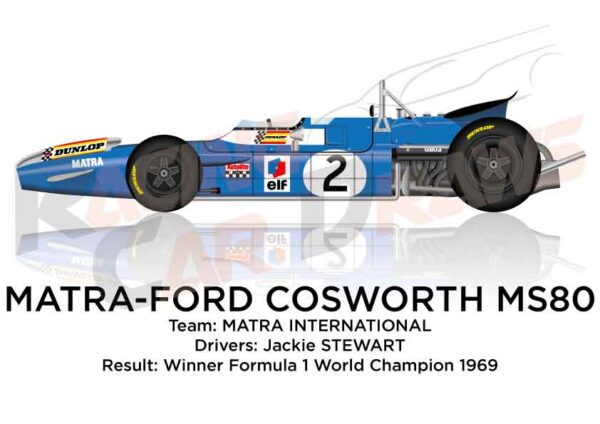 Matra - Ford Cosworth MS80 winner the Formula 1 Champion 1969
