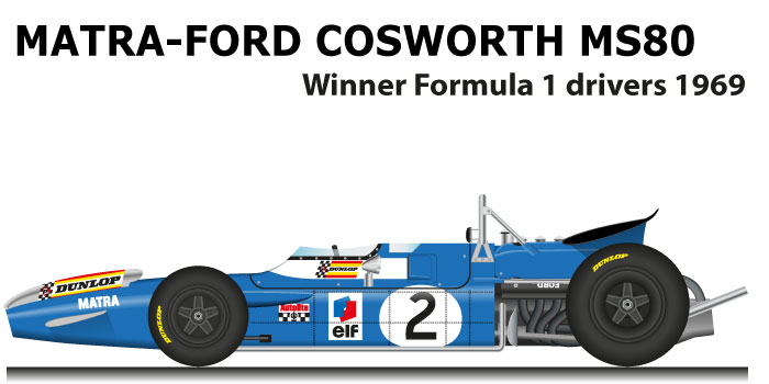 matra ford cosworth ms80 winner formula 1 champion 1969