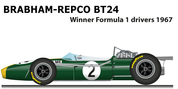 brabham repco t24 winner formula 1 champion 1967