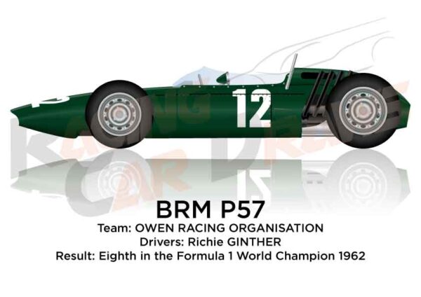 BRM P57 eighth in the Formula 1 Champion 1962 with Ginther