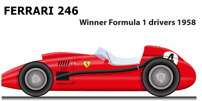 Ferrari 246 Formula 1 Champion 1958 with Mike Hawthorn