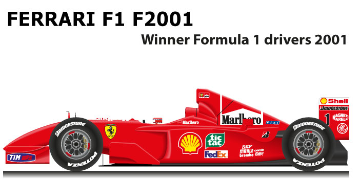 Ferrari F1 F01 Formula 1 Champion 01 With Michael Schumacher