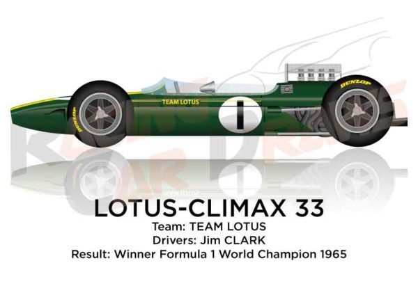 Lotus - Climax 33 n.1 winner Formula 1 World Champion 1965
