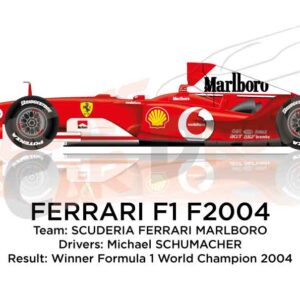 Ferrari F1 F2004 n.1 winner Formula 1 World Champion with Schumacher