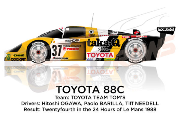 Toyota 88C n.37 twenty-four in the 24 hours of Le Mans 1988