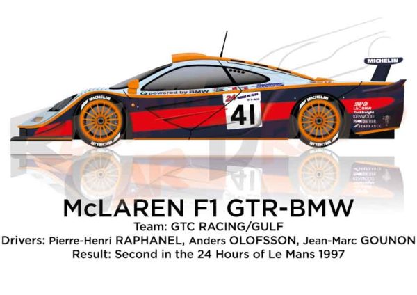 McLaren F1 GTR - BMW n.41 second in the 24 Hours of Le Mans 1997