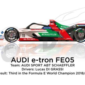 Audi e-tron FE05 n.11 Formula E World Champion 2019 with Di Grassi