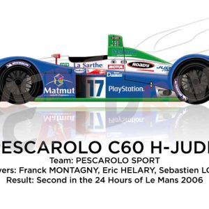 Pescarolo - Judd C60-H n.17 second in the 24 Hours of Le Mans 2006