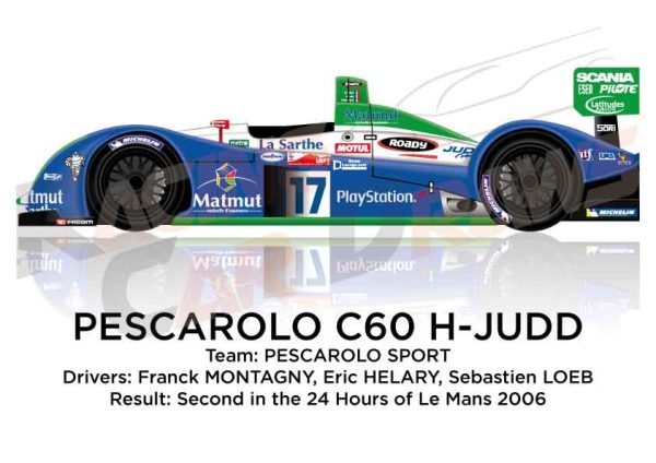 Pescarolo - Judd C60-H n.17 second in the 24 Hours of Le Mans 2006