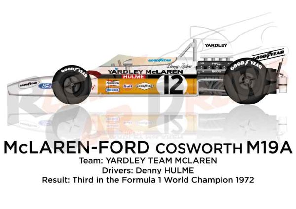 McLaren - Ford Cosworth M19A third Formula 1 World Champion 1972