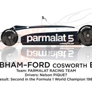 Brabham - Ford Cosworth BT49 n.5 second in the Formula 1 1980