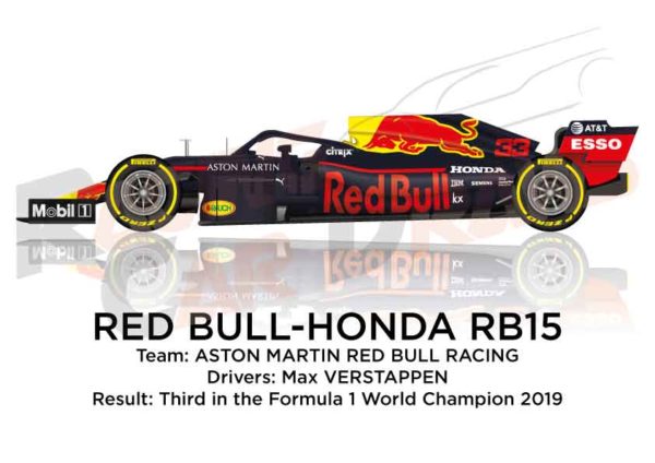 Red Bull - Honda RB15 n.33 third in the Formula 1 World Champion 2019