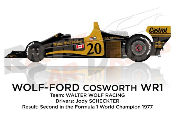 Wolf - Ford Cosworth WR1 n.20 second Formula 1 World Champion 1977